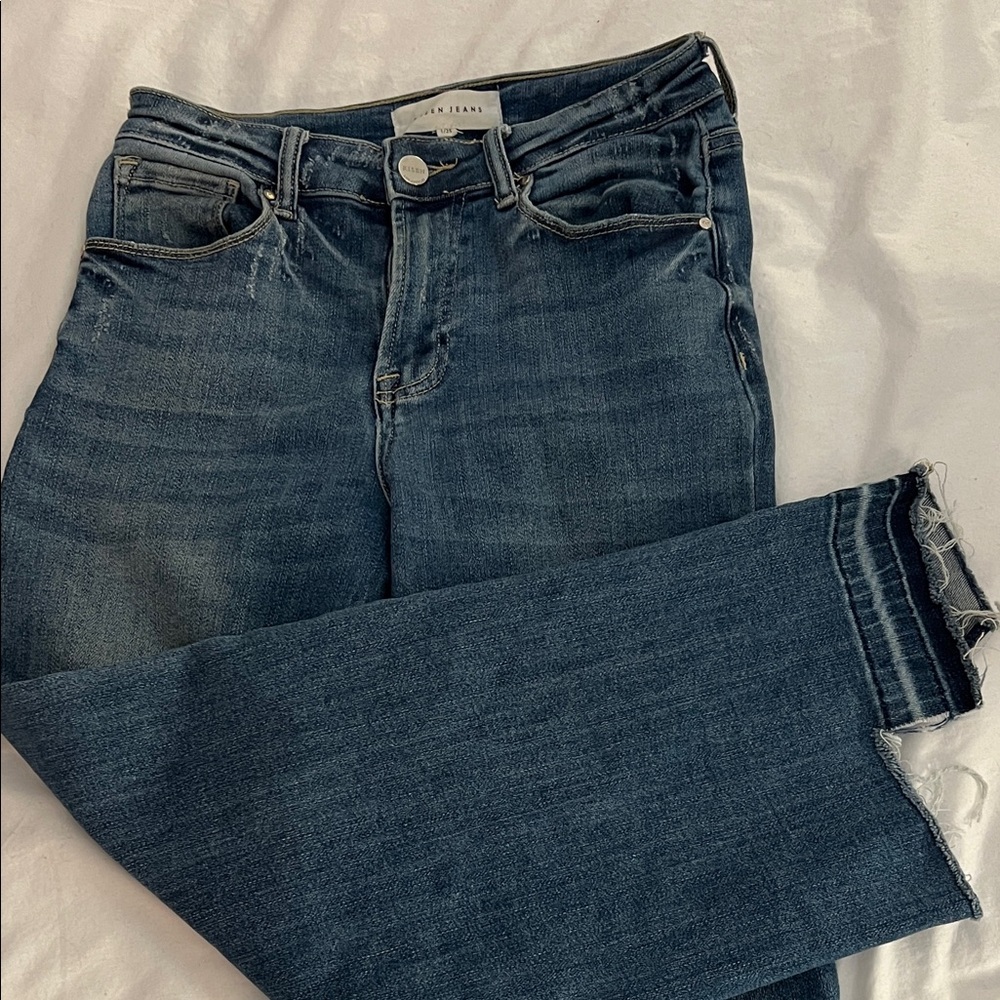 Risen Blue Ankle Jeans
